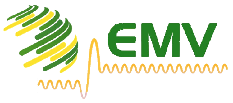 Oszilloskop-Wellen halbe Erdkugel