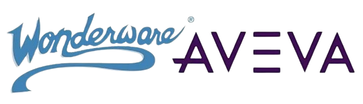 Schriftzug Wonderware und Aveva