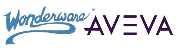 Schriftzug Wonderware und Aveva